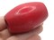 2 53mm Ridiculously Huge Red Vintage Wood Barrel Wooden Large Hole Beads